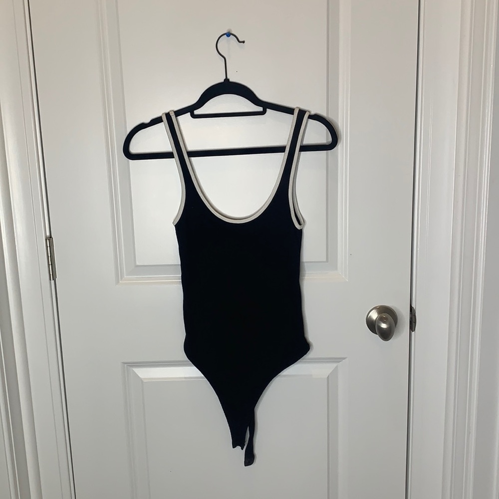 Body suit - black and white - never been worn!